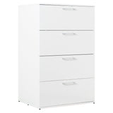 Bliss - Glossy 4 Drawer Jumbo Chest With Extra Deep Storage