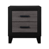 Soluto - Nightstand - Gray / Black