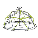 10 Sided Climbing Frame For Outdoor Playground With Colorful Climbing Stones