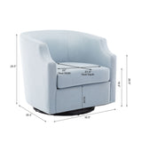 Isabelle - Swivel Glider Barrel Chair