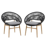 Cyril - Outdoor Papasan Style Dining Chair (Set of 2)