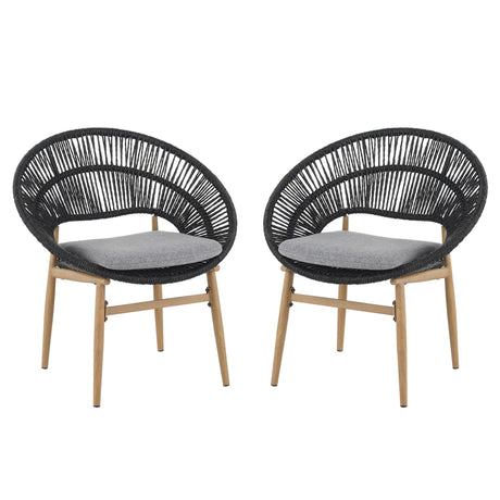 Cyril - Outdoor Papasan Style Dining Chair (Set of 2)