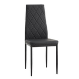 Modern Dining Chair With Diamond Design