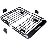 Motoring Rooftop Cargo Carrier Basket Steel, Universal Fit Roof Rack