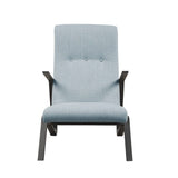 Manhattan - Accent Chair With High Back Support - Light Blue