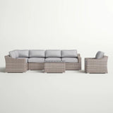 Stylish Sofa Seating Group With Cushions Perfect For Outdoor Gatherings