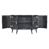 Quad - T Bar Cabinet - Ash Black