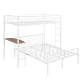 Bunk Bed With Desk, Ladder And Quality Slats For Bedroom
