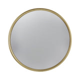 Round Mirror, Circle Mirror With Iron Frame For Living Room Bedroom Vanity Entryway Hallway