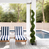 Artificial Outdoor UV Resistant Plastic Boxwood Topiary Spiral Tree