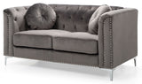 Stylish Sloped Arm Loveseat