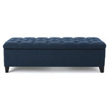 Glouster - Contemporary Storage Ottoman With Button Tufted Design