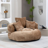 Lazy Sofa High Back Bean Bag Chair Couch With 3 Pillows
