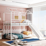 Metal Bunk Bed, Metal Housebed With Slide