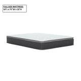 10" Full Size Hybrid Mattress In A Box, Gel Memory Foam Mattress Top With Pocket Coil Base - Gray / White