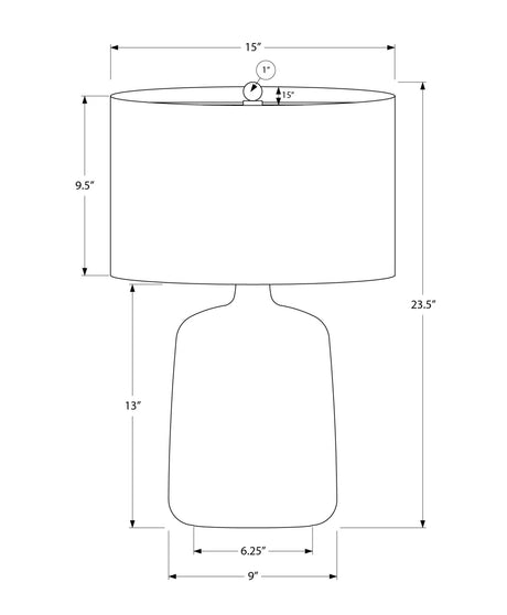 Lighting, Table Lamp Contemporary - Black