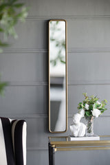 Full Length Mirror With AntiqueMetal Frame, Long Mirror For Hallway Living Room Bedroom Bathroom - Gold