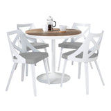 Dakota Charlotte - 5 Piece Contemporary Design Dining Set