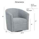 Lainey - Swivel Barrel Chair With 360 Degree Rotation