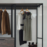 Monica - Wood Walk In Closet System With Modular Design Melamine - Rustic