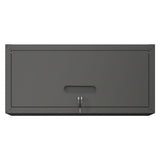 Heavy Duty, Metal Wall Mounted Tool Storage Cabinet Steel Metal Garage Storage Cabinet - Black / Gray
