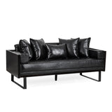 Contemporary Oversized Loveseat With Accent Pillow