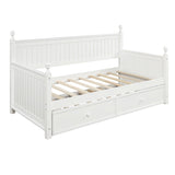 Twin Size Daybed & Twin Size Trundle - White