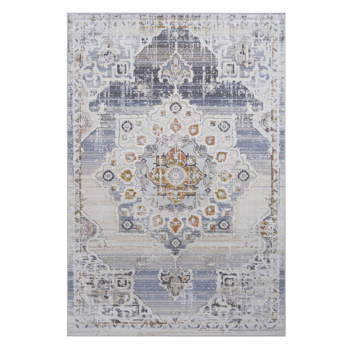 Payas - 6' X 9' Medallion Area Rug - Cream / Gold