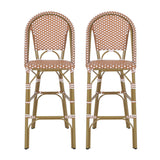 Outdoor Pe Rattan French Barstool Set