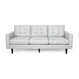 Jenny - Contemporary Tufted Fabric 3 Seater Sofa