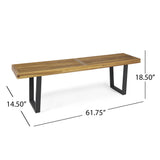 Intrinsic - Outdoor Dining Bench With Slat Top