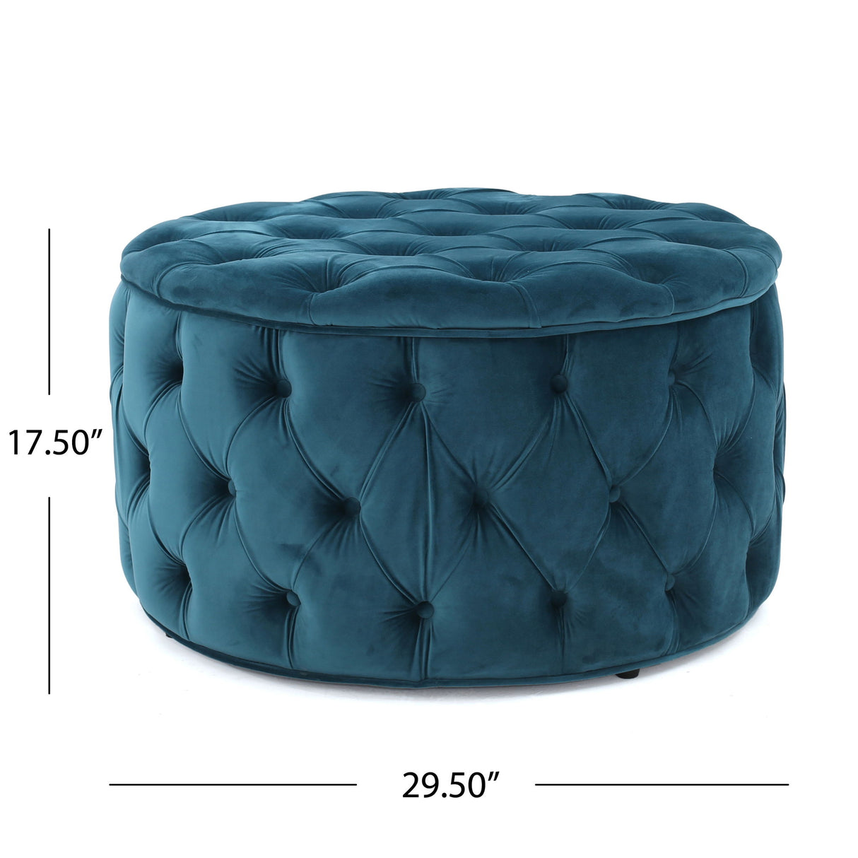 Modern Glam Ottoman Velvet