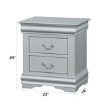 Louis Philippe III - Sleek Design Nightstand