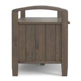 Lev - Entryway Storage Bench - Smoky Brown