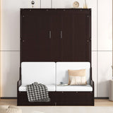 Murphy Wall Bed With Cushion, Space Saving Design, And Construction