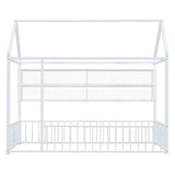 House Frame With Fence And Shelves