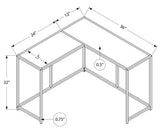Corner Accent Console Table For Entryway, Unique L-Shaped Design