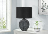Lighting, Table Lamp, Ceramic, Contemporary - Black