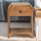 Newton - Mini Nightstand With A Drawer And Open Shelf