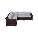 Outdoor Wicker Sofa Seating Group With Cushions