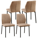 Dining Chairs Living Room Chair Modern Kitchen Armless Side Chair With Metal Legs