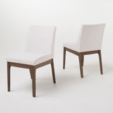 Contemporary Fabric Comfort Dining Chairs (Set of 2)
