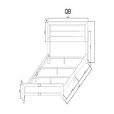 Omoda - 5 Pieces Bedroom Set With LED