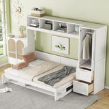 Space Saving Murphy Wall Bed With Closet And Drawers