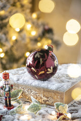 Christmas Ball Glass Decorative Hanging Ball Christmas Tree Ornaments, For Holiday Party Decorations