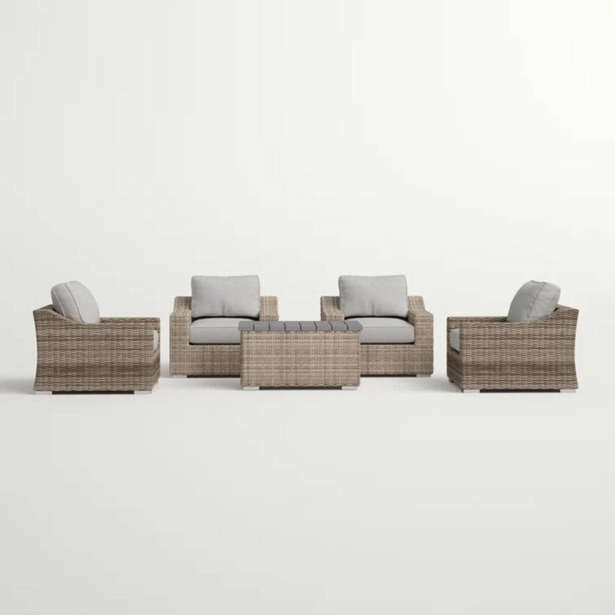 Stylish Sofa Seating Group With Cushions Perfect For Outdoor Gatherings