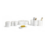 Elegant Natural Marble Bathroom Accessories Set