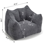 Comfortable Chenille Sofa Chairs With Highly Resilient Foam For Living Rooms And Bedrooms