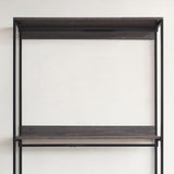 Monica - Farmhouse Industrial Wood Walk In Closet