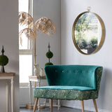 Round Mirror, Circle Mirror With Iron Frame For Living Room Bedroom Vanity Entryway, Hallway